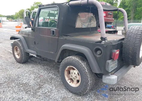 2000 Jeep Wrangler Sport из США, поврежденный, VIN 1J4FA49S1YP700545